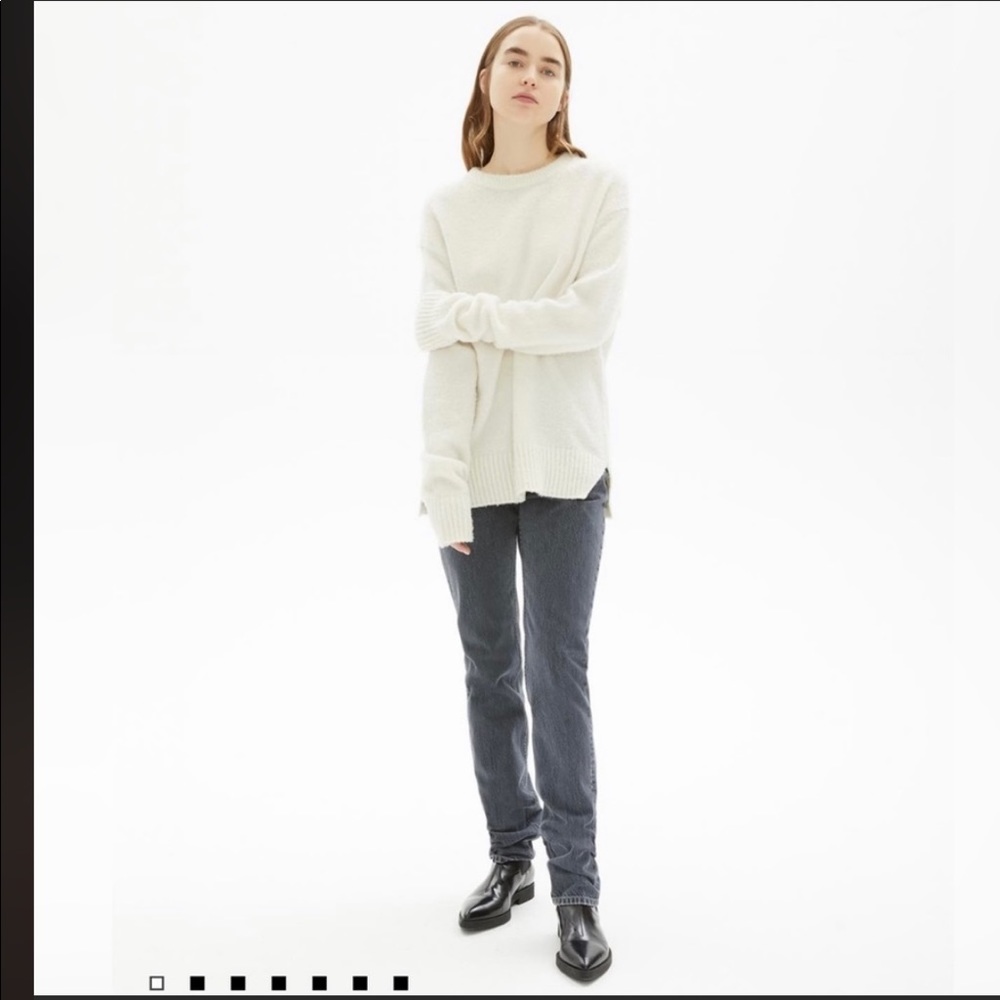 HELMUT LANG Brushed Alpaca Openarm Crewneck